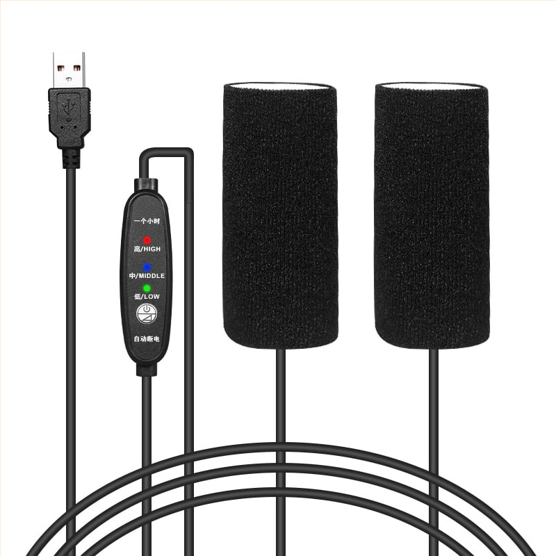USB napajani električni grijački omotač za ručice električnih vozila, univerzalna prilagodba, zagrijava do ~100°C, vodootporan i protuklizni