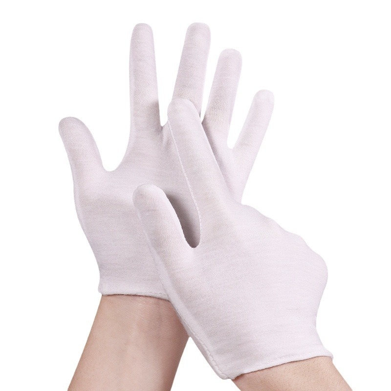 Γάντια προστασίας για μαθητές δημοτικού; σετ εθιμοτυπίας, απόδοσης και υψώματος σημαίας; διαπνεύσιμο λεπτό ύφασμα; 12 ζεύγη ανά τύπο