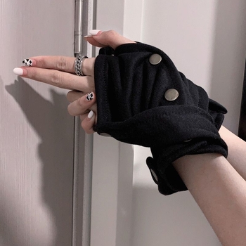 Harajuku stiliaus puspirštinės hip-hopui ir gatvės šokiams, Spandex/Poliesterio mišinys (Spandex 61–70%), unisex, ruduo 2024