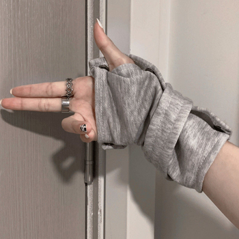 Harajuku stiliaus puspirštinės hip-hopui ir gatvės šokiams, Spandex/Poliesterio mišinys (Spandex 61–70%), unisex, ruduo 2024