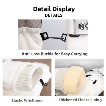 Moteriški dviračių ir žiemos pirštinės, vėjo atsparios, atsparios vandeniui, jutiklinio ekrano sudėtis, medvilnės-ice silk mišinys