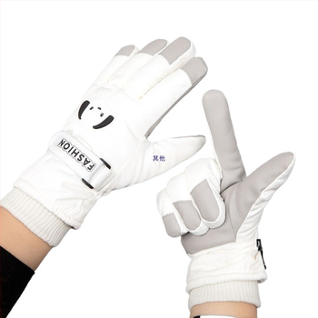 Moteriški dviračių ir žiemos pirštinės, vėjo atsparios, atsparios vandeniui, jutiklinio ekrano sudėtis, medvilnės-ice silk mišinys