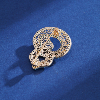 Broșă în stil chinezesc, cupru ecologic, formă de dovleac, prelucrare cu diamant, multifuncțională, accesoriu cadou