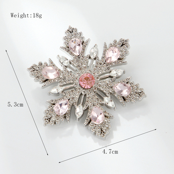 Broš s pahuljicom od cinkovog legura, modern i svestran, jesen 2025, višenamjenska, protiv izloženosti