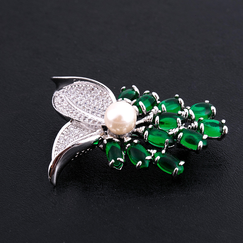 Dream Color cirkón broska nőknek, OL divat stílus, elektroplakálás, modell X1939