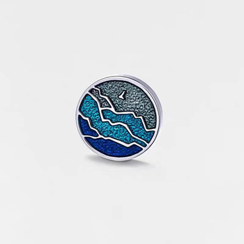 Bros od cinkove legure, pin-gumb stil, završna obrada kapljica ulja, unisex dodatak, osobni trend stila