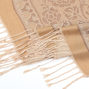 RUNMEI virágos jacquard sál poliészterből, nyárra, tavaszra és őszre alkalmas