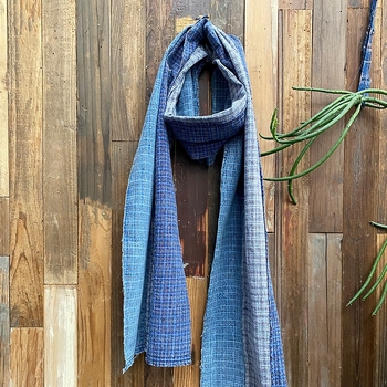 Käsitsi kootud puuvillane šal patchwork ruutude ja triibude mustriga, pehme kaelale (100% puuvill; käsitsi kootud; patchwork ruutude ja triibude muster; sobiv sügisel; 2024. aasta talveväljaanne)