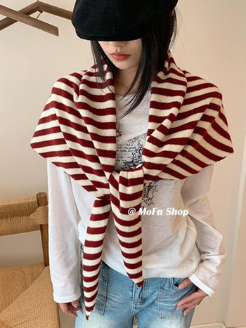 Csíkos sál - Ősz-Tél 2025, meleg, készleten