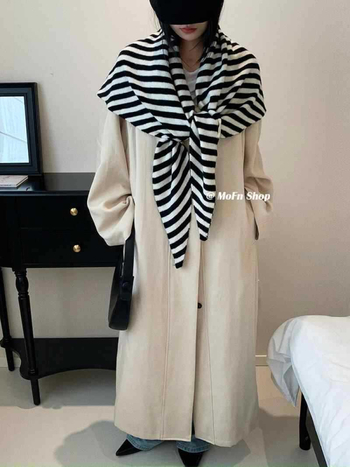 Csíkos sál - Ősz-Tél 2025, meleg, készleten