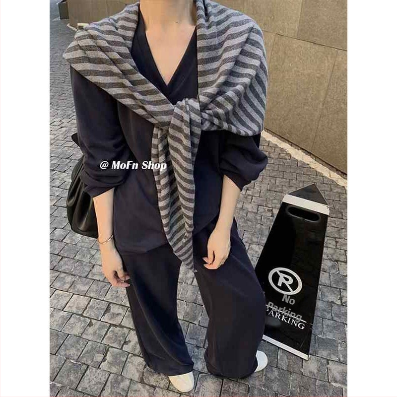 Csíkos sál - Ősz-Tél 2025, meleg, készleten