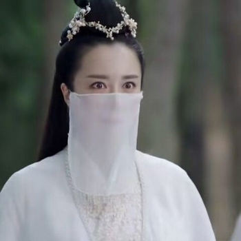 Hanfu stiliaus reguliuojamas pusiau permatomas veido skaras šalikas, marlės šalikai, audinys Lycra cotton, Spandex sudėtis