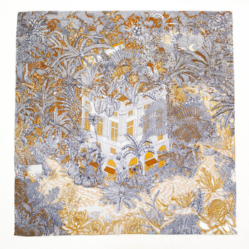 Női selyemsál, 100% selyem; tavaszra alkalmas; 2021 nyarán debütált; feldolgozás nélkül; testreszabás nélkül