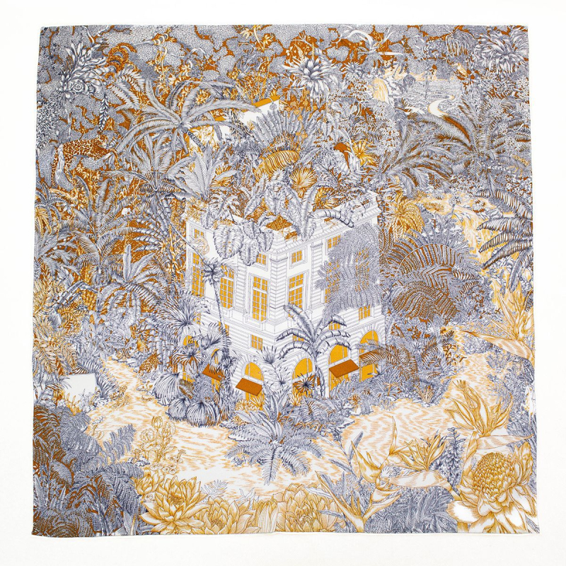 Női selyemsál, 100% selyem; tavaszra alkalmas; 2021 nyarán debütált; feldolgozás nélkül; testreszabás nélkül