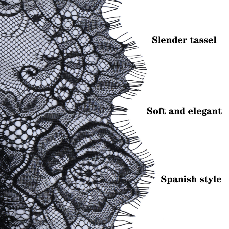 Nuotakos skraistė su nėrinių šaliukais — saulės apsauga, minimalistinis stilius, poliesterio nėrinių audinys
