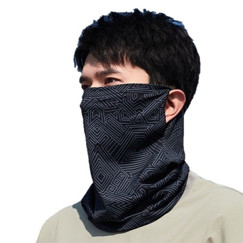 Nailoninė išorinė veido kaukė vasarai – kvėpuojanti, UV apsauga, saulės apsauga; universalus galvos šalikėlis dviratininkams ir žvejams.