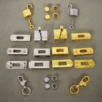 Rankų darbo kuprinės spyna ir sagties metaliniai komponentai