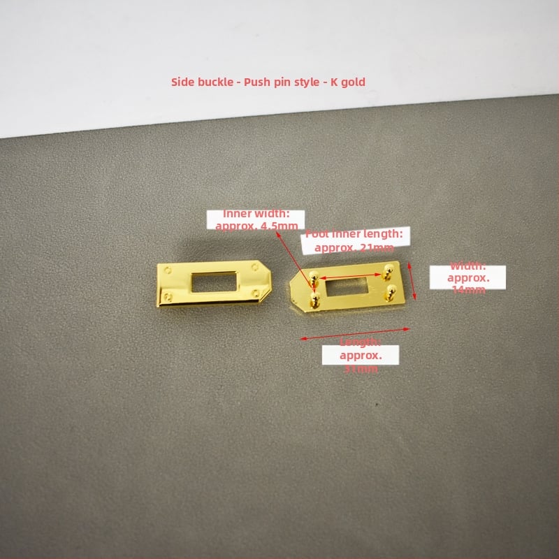 Rankų darbo kuprinės spyna ir sagties metaliniai komponentai