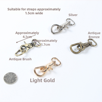 Метална лобстер кука с D-образна халка за чанти – DIY хардуер за чанти, код на продукта Hywxkkkswwtewk