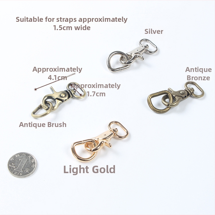 Kovový zapínací háčik s D krúžkom na tašky – DIY hardvérové príslušenstvo, kód produktu Hywxkkkswwtewk