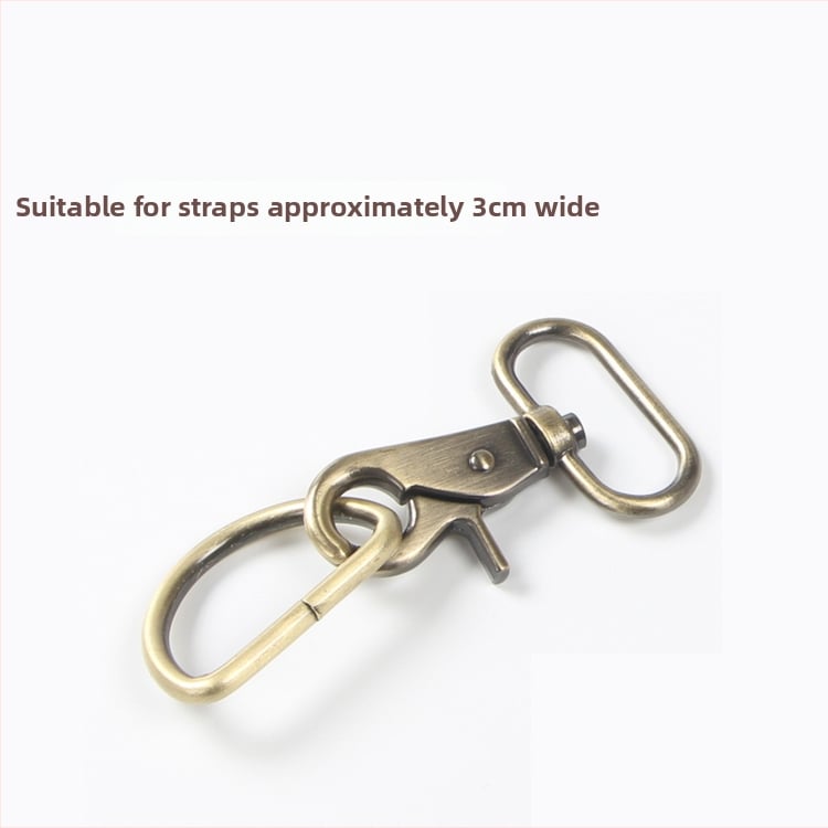 Метална лобстер кука с D-образна халка за чанти – DIY хардуер за чанти, код на продукта Hywxkkkswwtewk