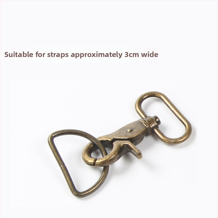 Метална лобстер кука с D-образна халка за чанти – DIY хардуер за чанти, код на продукта Hywxkkkswwtewk