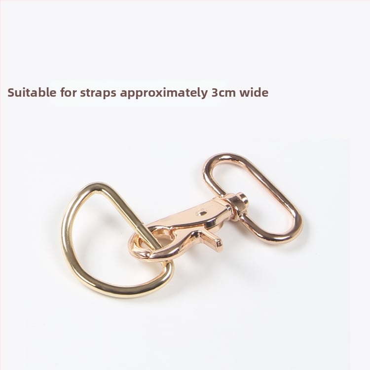Метална лобстер кука с D-образна халка за чанти – DIY хардуер за чанти, код на продукта Hywxkkkswwtewk