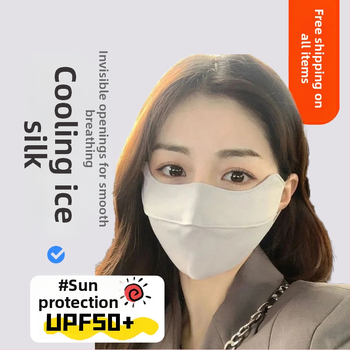 Täisnäomask UV-kaitse – tolmukindel, unisex, nailon, monokromaatne muster, suveks