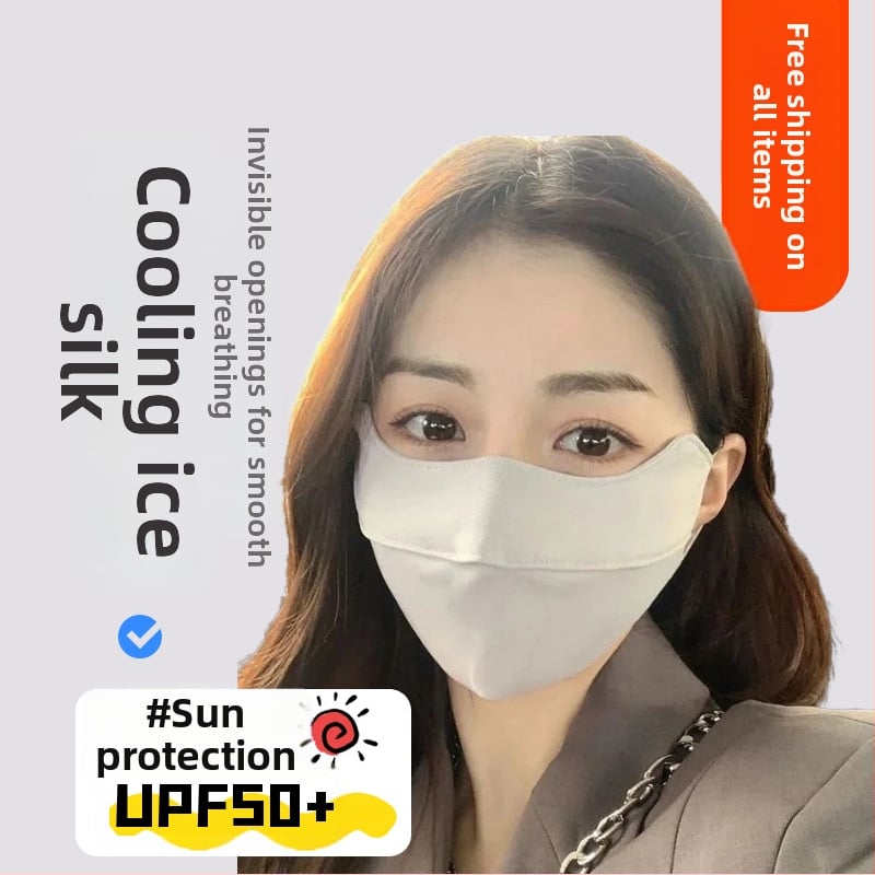 Täisnäomask UV-kaitse – tolmukindel, unisex, nailon, monokromaatne muster, suveks