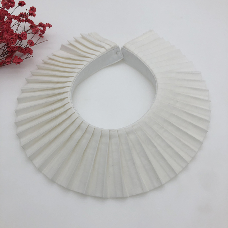 Levehető hamis gallér, női ruházathoz, koreai stílusú, poliészter; speciális gépi feldolgozás; önálló csomagolás; gyártás testreszabható