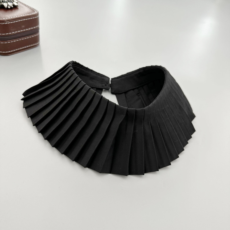 Levehető hamis gallér, női ruházathoz, koreai stílusú, poliészter; speciális gépi feldolgozás; önálló csomagolás; gyártás testreszabható