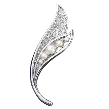 Női ötvözetű kitűző, levél mintával, elektrolit bevonattal, modell xz-9-18, őszi 2024