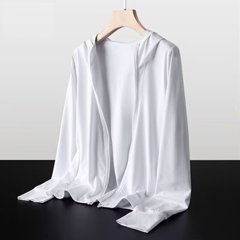 Ανδρικό UV-προστατευτικό αθλητικό πουκάμισο με κουκούλα, διαπνέον, μακρύς μανίκι, φερμουάρ, πλαϊνές τσέπες, χαλαρή γραμμή, πολυεστερικό μίγμα