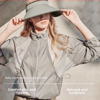 Kocotree Saules aizsardzības jaka - Ātri žūst, Elpojoša, UV aizsardzība, Brīvs piegriezums, 2025. gada pavasaris