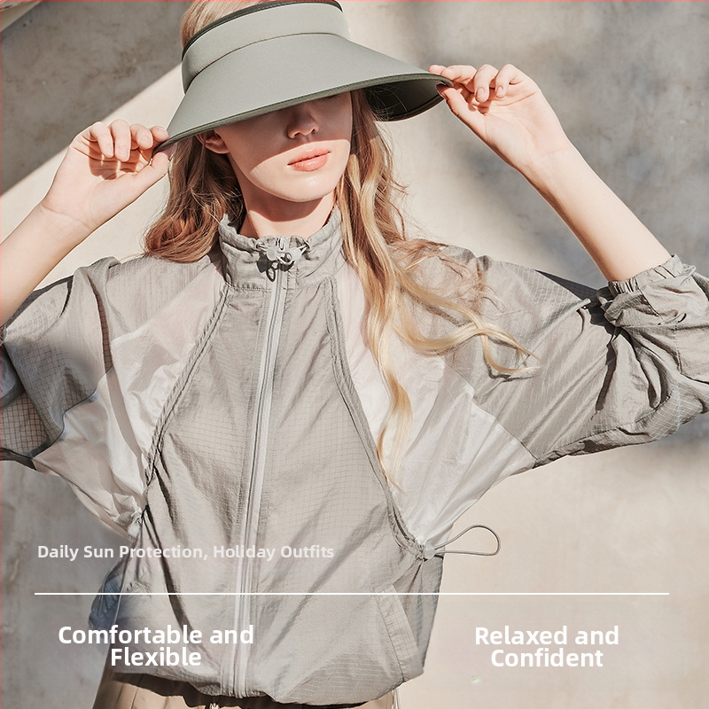 Kocotree Saules aizsardzības jaka - Ātri žūst, Elpojoša, UV aizsardzība, Brīvs piegriezums, 2025. gada pavasaris