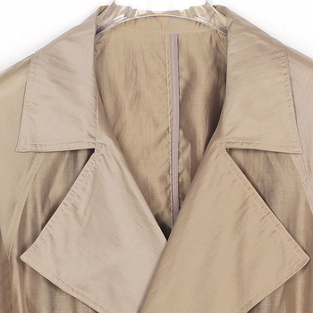 Μπουφάν Lyocell (Tencel) – φαρδιά γραμμή, μήκος μέτριο-μακρύ, κούμπωμα με κορδόνι, UPF30+