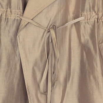 Μπουφάν Lyocell (Tencel) – φαρδιά γραμμή, μήκος μέτριο-μακρύ, κούμπωμα με κορδόνι, UPF30+