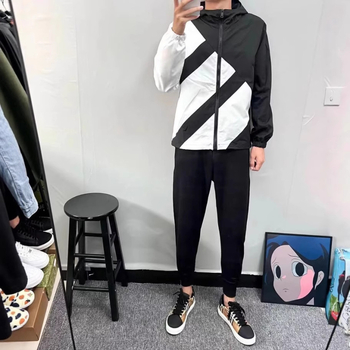 Unisex jakna s kapuljačom od Oxford tkanine - zaštita od sunca, slim fit