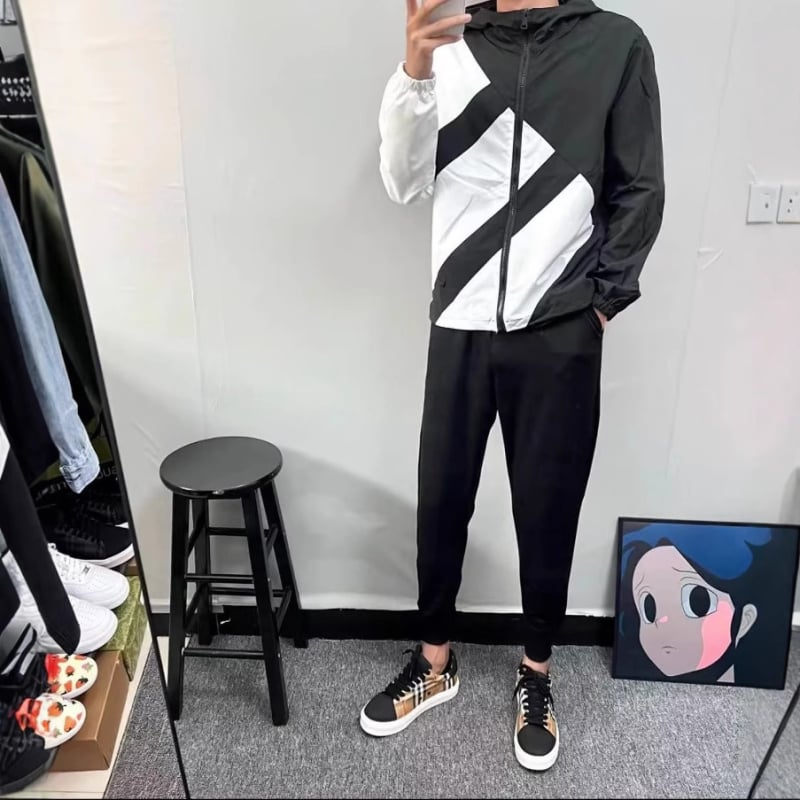 Unisex jakna s kapuljačom od Oxford tkanine - zaštita od sunca, slim fit