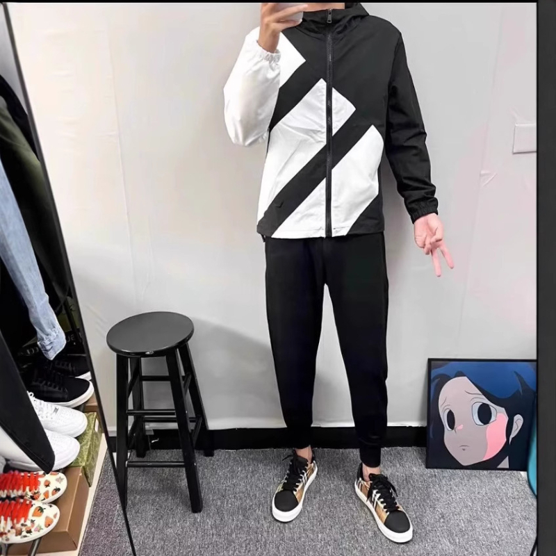 Unisex jakna s kapuljačom od Oxford tkanine - zaštita od sunca, slim fit