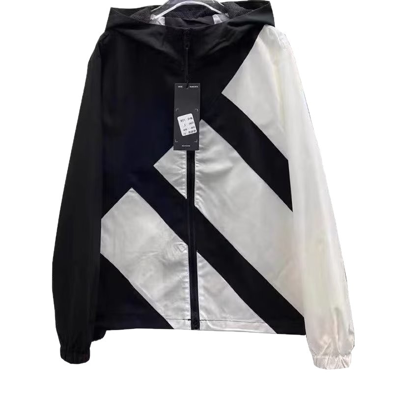 Unisex jakna s kapuljačom od Oxford tkanine - zaštita od sunca, slim fit