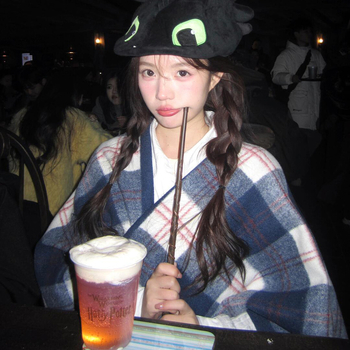 Pleteni šal kariranog uzorka – održava toplinu, zima, poliester, opća duljina