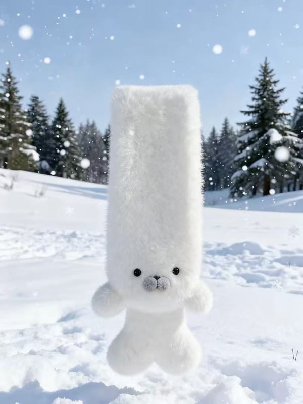 Шал за зима, мотив тюлен, дебел и кръстосан стил, пази топло, Зима 2025