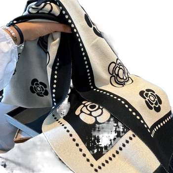 Șal-fular pentru femei, tricotat warp, imitație de cașmir, cald, patru sezoane, design original, stil extins