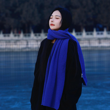 Ženski pleteni šal, twill tkanina, vunena smjesa, zima, jesen 2025