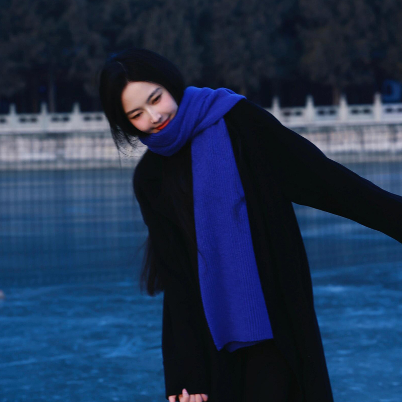 Ženski pleteni šal, twill tkanina, vunena smjesa, zima, jesen 2025