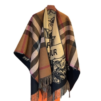 Unisex šal warp-knit s mrežastim uzorkom, mješavina materijala, zima