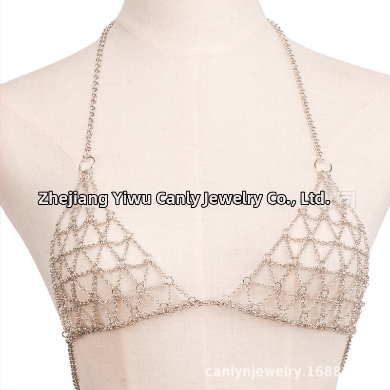 Ötvözetből készült testlánc, női stílus, geometriai dizájn, elektroplakolás (Anyag: ötvözet; Márka: Conley Accessories; Stílus: női; Forma: geometriai; Bevonat: elektroplakolás)