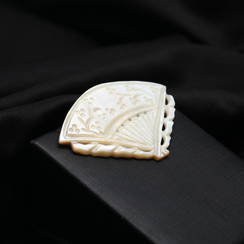 Broš – fan od mother-of-pearl, kineskog stila, Luo Xiang, ženski dodatak, Anti-running light