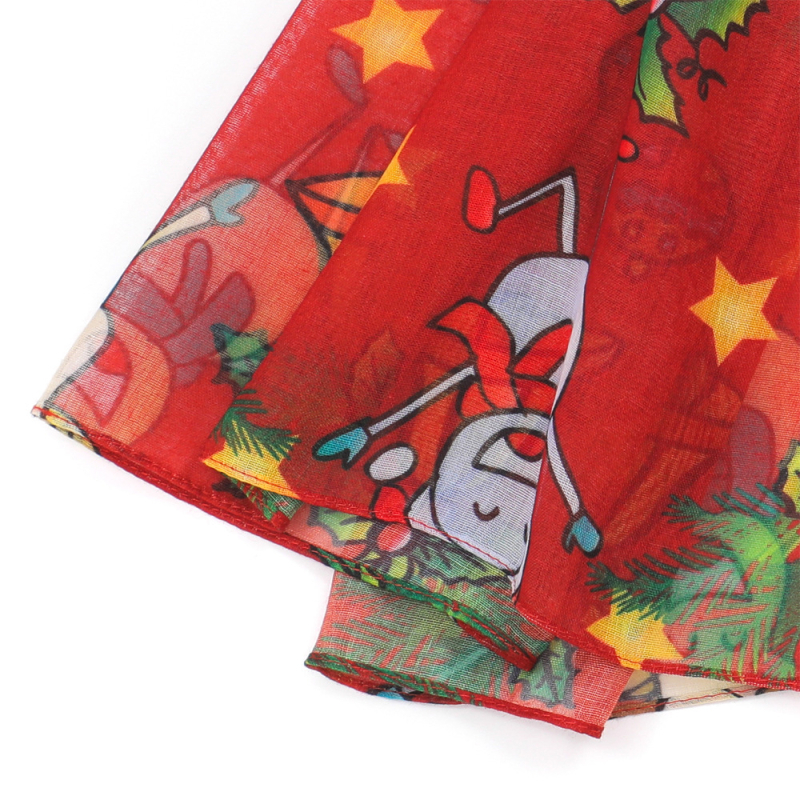 Шал Коледен с елени карикатури — марка 765; плоско тъкане; поддържа топло; цифров печат; полиестер